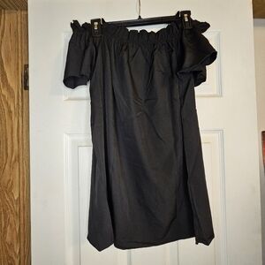 Black Off Shoulder Pirate Renaissance Under Corset Top